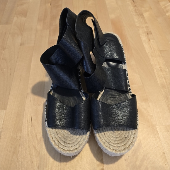 Eileen Fisher Willow Wedge Espadrille Size 9 - Picture 3 of 9